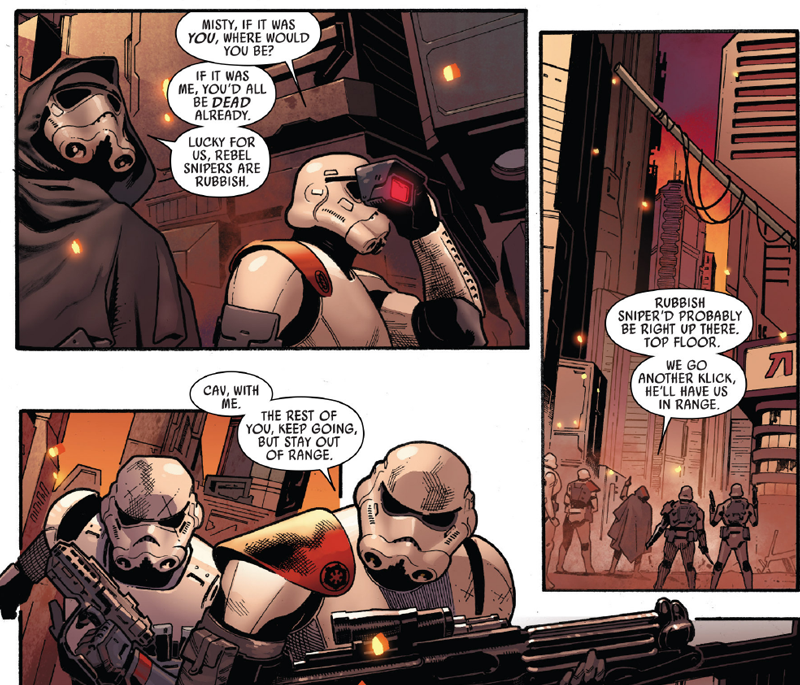 Illustration for article titled The Star Wars Comic Has Given Us Some Worryingly Efficient Stormtroopers